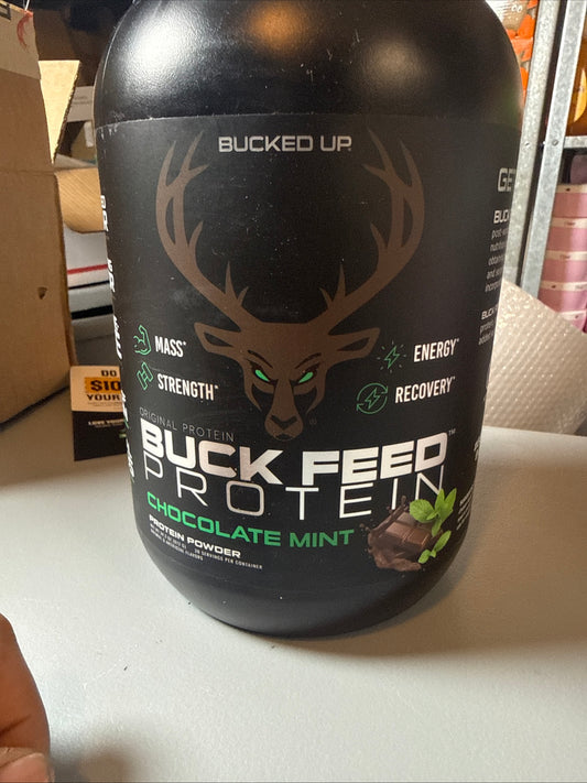 Bucked Up Buck Feed Original Protein Powder Choc Mint 30 Servings - Flip It Now