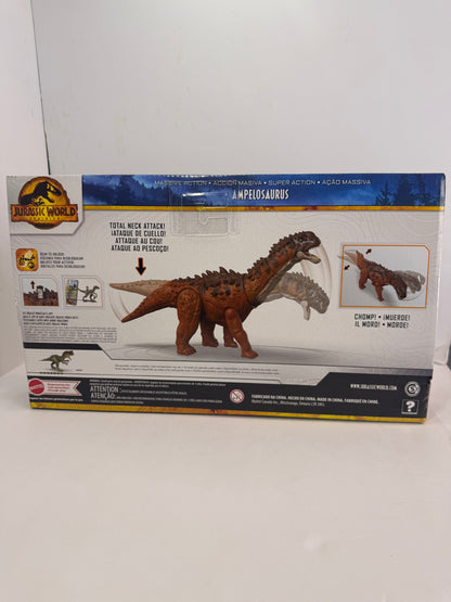 Mattel Jurassic World Dominion Massive Action Dinosaur Figure, Ampelosaurus Dino Toy with Attack Motion, Plus Downloadable App & AR - Flip It Now