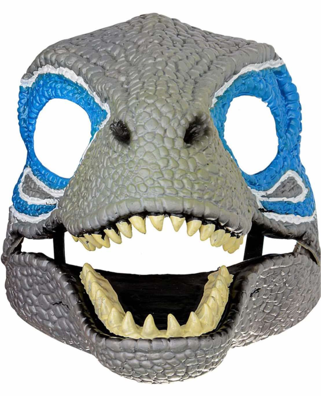 (6) Dino Mask with Moving Jaw, Eye-catching Latex Dinosaur Dress Up Mask for Halloween Party Masquerade