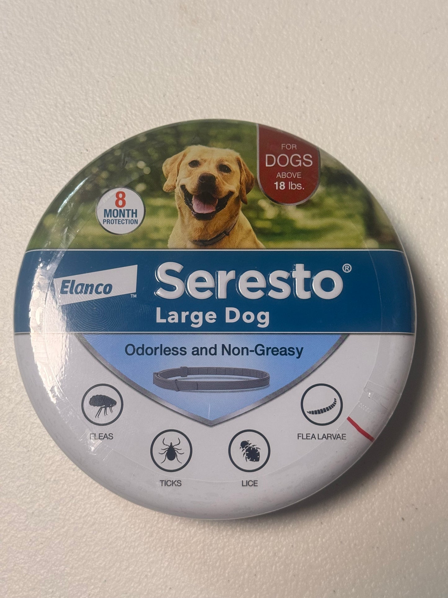 Seresto Flea & Tick Collar 8 Months Protection LARGE Dogs above 18lbs NEW Sealed - Flip It Now
