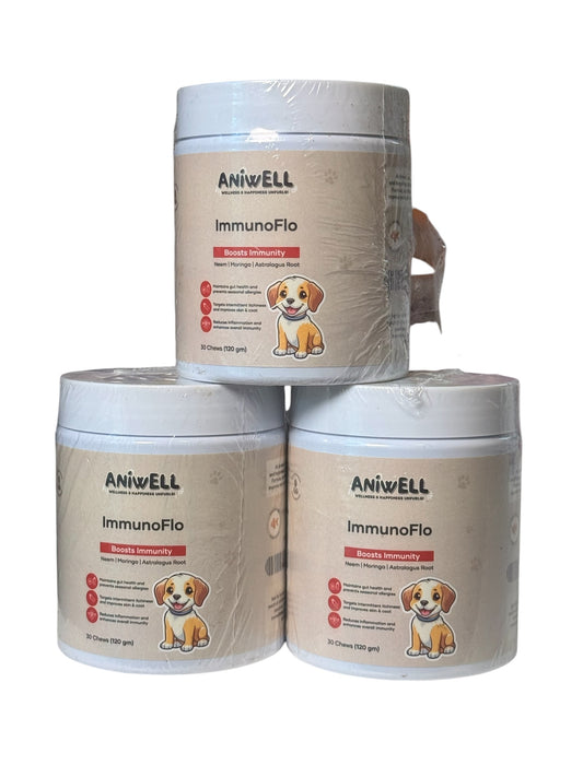 Aniwell ImmunoFlo Soft Chews Boosts Immunity for Dogs 30 Chews 120g x(3) - Flip It Now