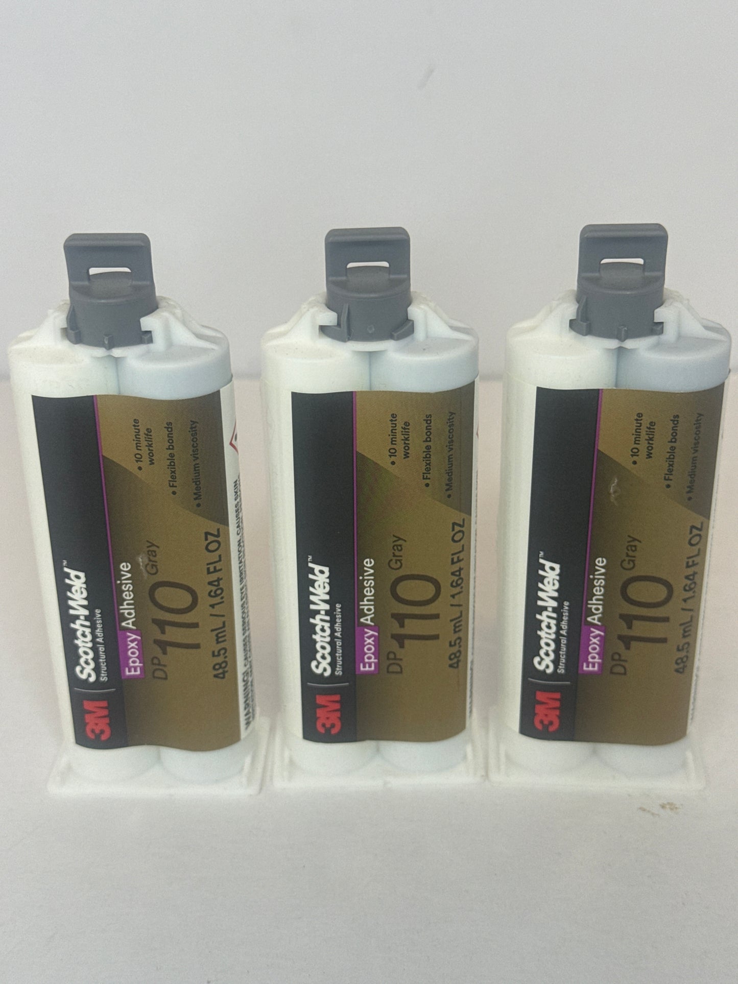 (Three) 3M 7100148777 - DP110 GREY EPOXY 48.5ML 1.64OZ   3-PACK - Flip It Now