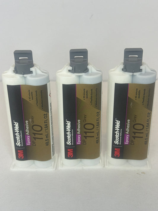 (Three) 3M 7100148777 - DP110 GREY EPOXY 48.5ML 1.64OZ   3-PACK - Flip It Now