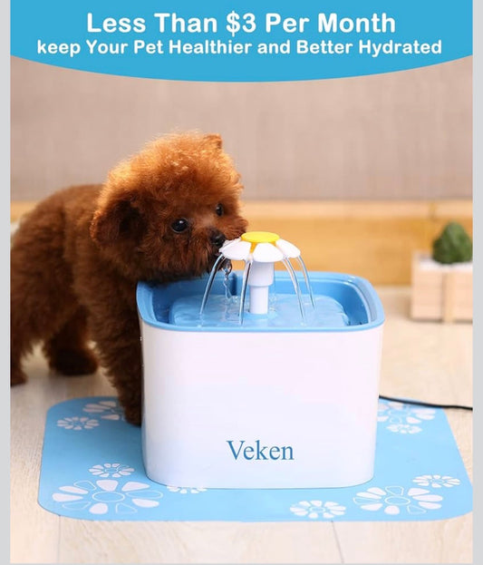 Veken 4 Pack Replacement Filters for 84oz/2.5L Automatic Pet Fountain Cat Water Fountain Dog Water Dispenser - Flip It Now