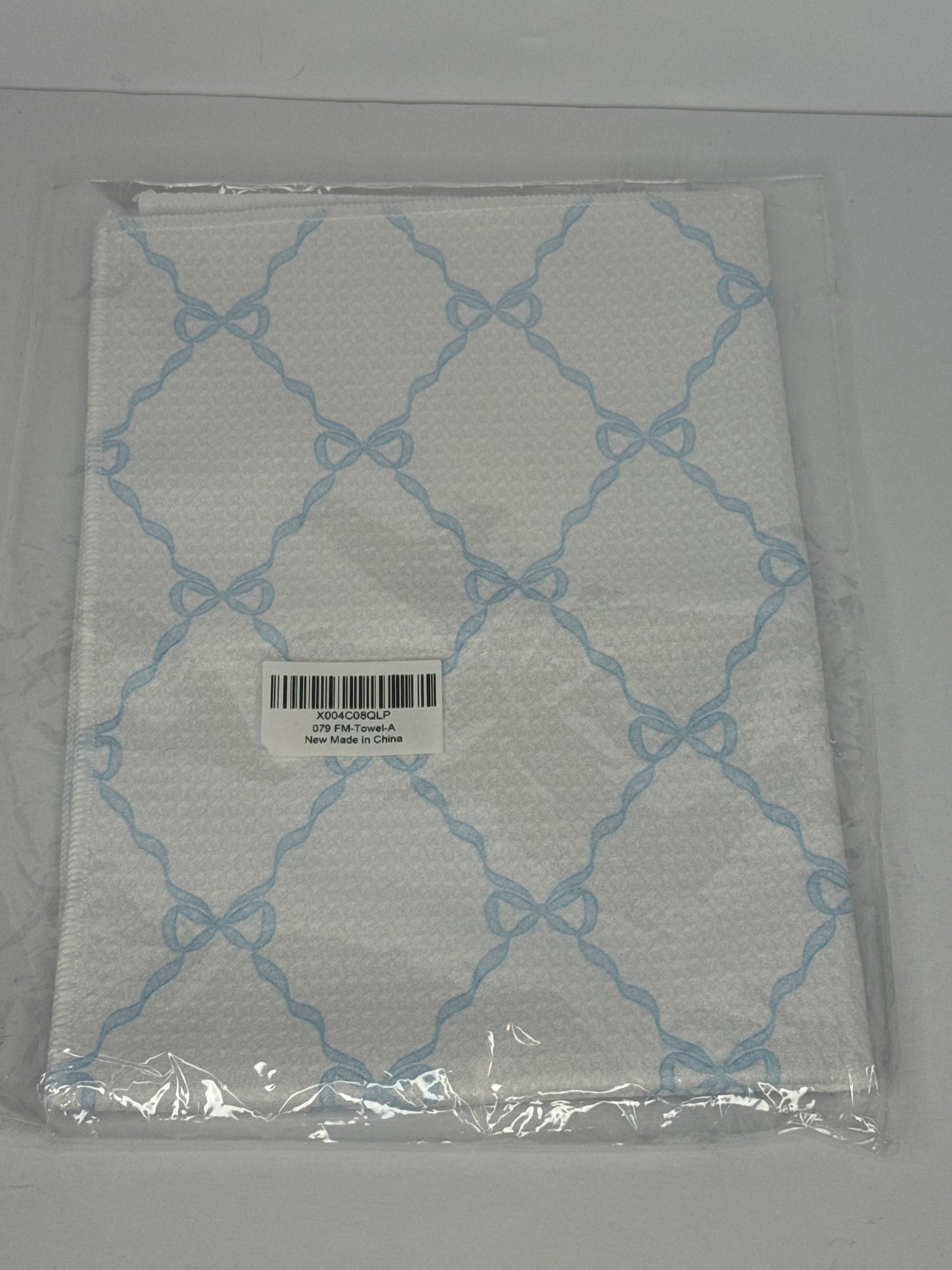 Sky Blue Coquette Bow Knot Kitchen Towels, Preppy Hand Towels for Bathroom, Coquette Bow Bathroom Decor, Preppy Bathroom Decor, Blue Bow Ribbon Dish Towels Tea Towels for Kitchen, 16x24 Inch - Flip It Now