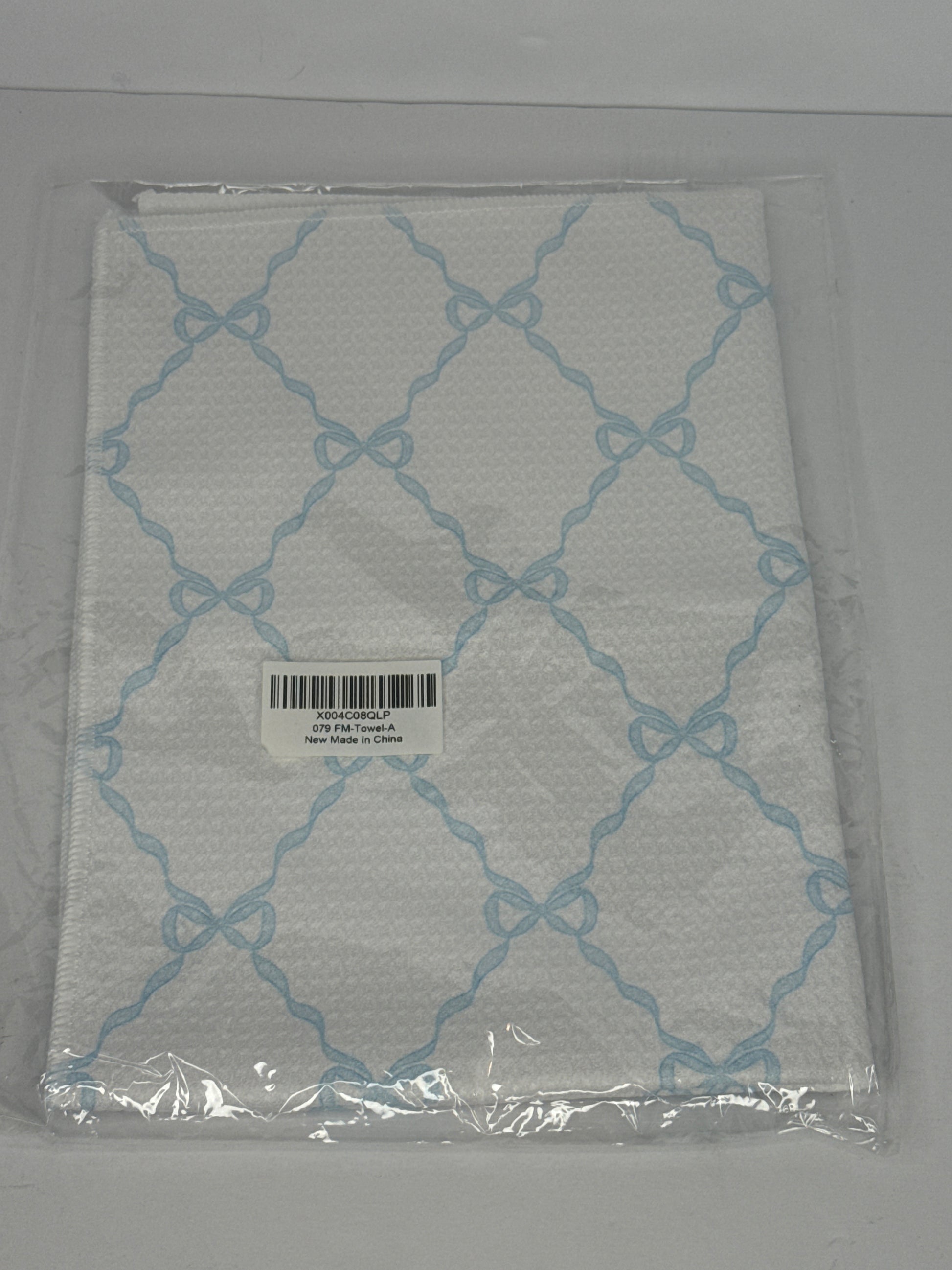 Sky Blue Coquette Bow Knot Kitchen Towels, Preppy Hand Towels for Bathroom, Coquette Bow Bathroom Decor, Preppy Bathroom Decor, Blue Bow Ribbon Dish Towels Tea Towels for Kitchen, 16x24 Inch - Flip It Now