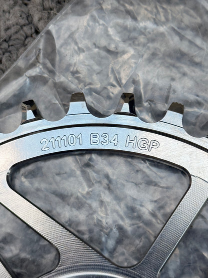 Wolf Tooth Elliptical Direct Mount Chainring - 32t, SRAM Direct, Boost, Nickel - Flip It Now