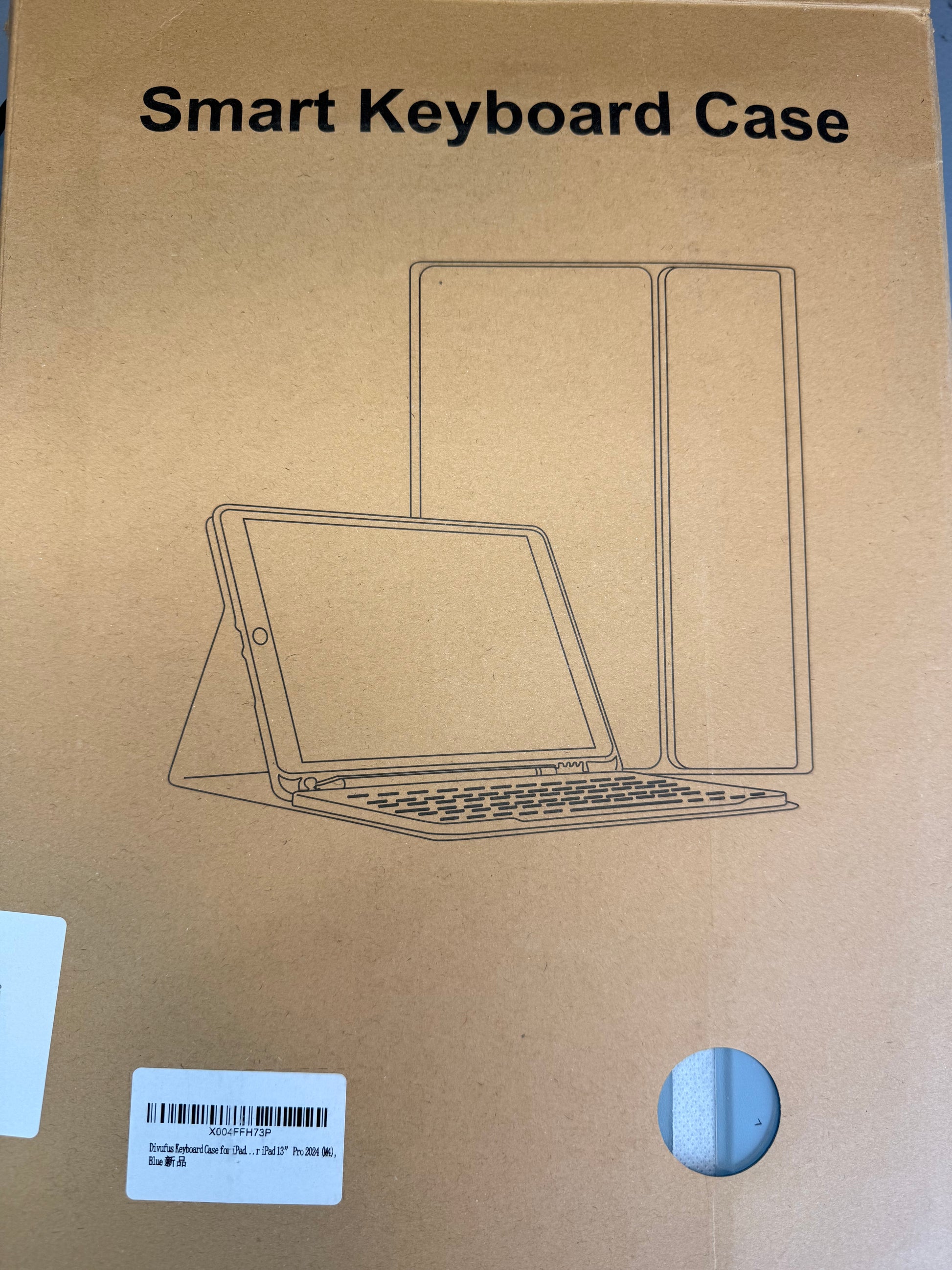 Keyboard Case for iPad Pro 13 Inch (M4) 2024 [Magnetic Detachable Wireless Keyboard][Support 3 System] Flip Stand Case with Pencil Holder for iPad 13” Pro 2024 (M4), Blue - Flip It Now