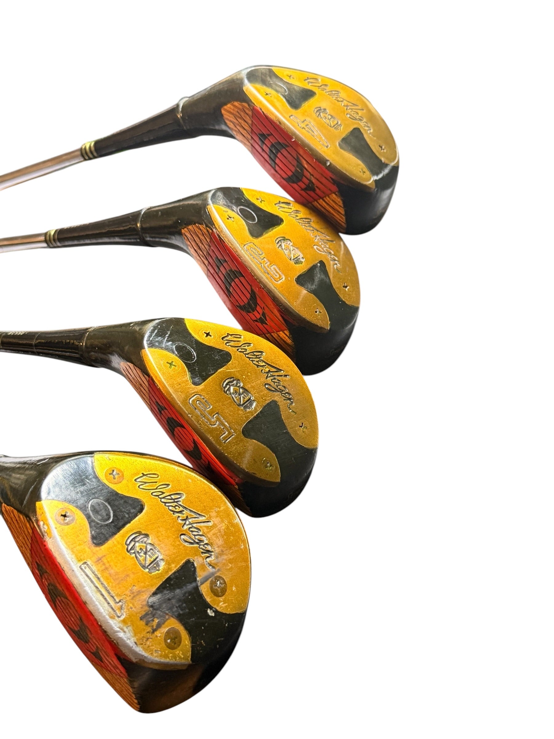 4 Vintage walter Hagen matching Haig ultra golf clubs  with literature - Flip It Now
