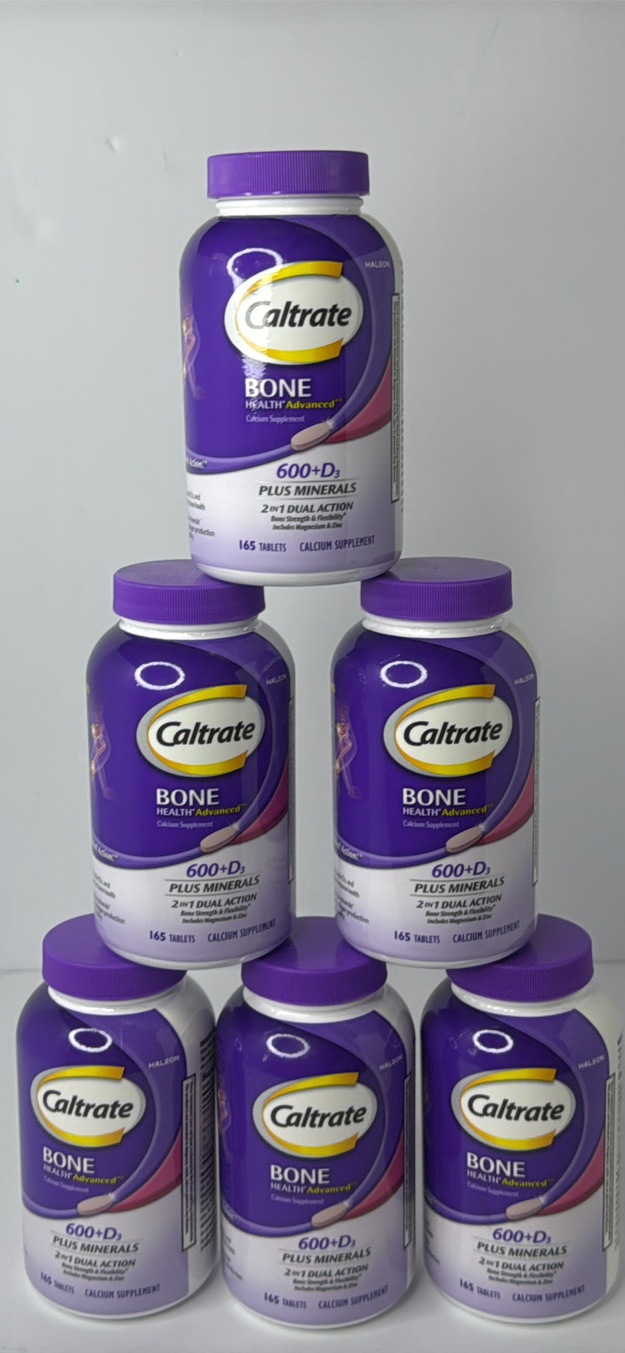 (X2)Caltrate 600 Plus D3 Plus Minerals Calcium and Vitamin D Supplement Tablets, Bone Health and Mineral Supplement for Adults - 165 Count - Flip It Now