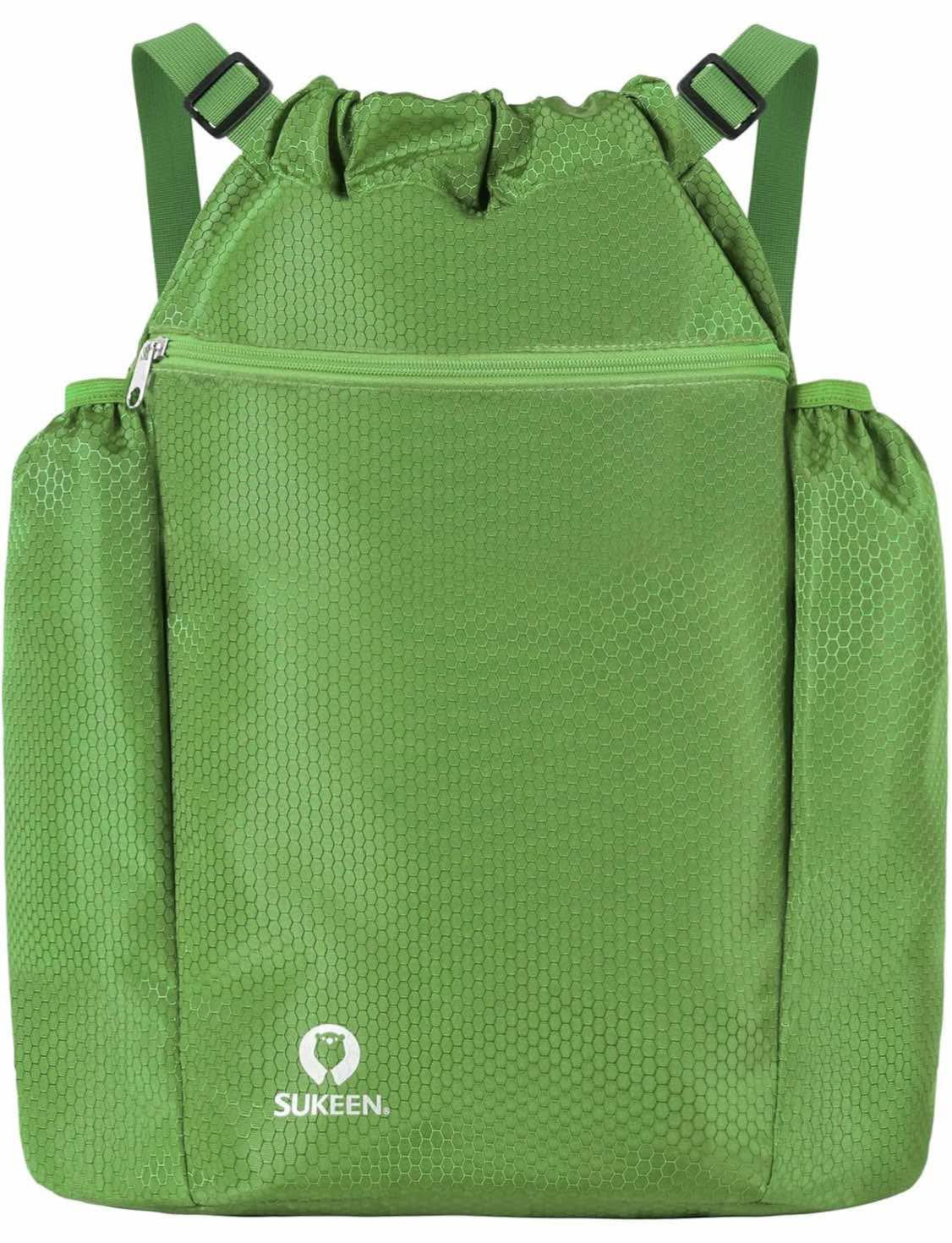 Sukeen Drawstring Backpack Swim Bag Lightweight String Backpack for Beach Pickleball Swimming Pool Gym Workout Gear Sport