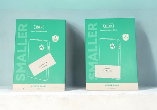 (2) INIU Portable Charger, Ultra Slim 45W Fast Charging with Attached USB C Cable, Flight-Safe 10000mAh PD Power Bank Battery Pack, Travel Essential Phone Powerbank for iPhone 17 16 Samsung S25 Google etc - Flip It Now