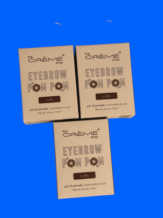 The Creme Shop Eyebrow Pom Pom Pot of Pomade Truffle Shade / Color - Flip It Now
