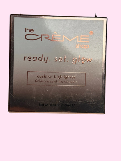Lot of (3) The Crème Shop Ready Set Glow Cushion Highlighter ROSE GOLD GLOW - Flip It Now