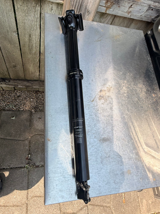DROPPER seat post 27.2 X-FUSION Manic 100mm Travel 372mm - Flip It Now