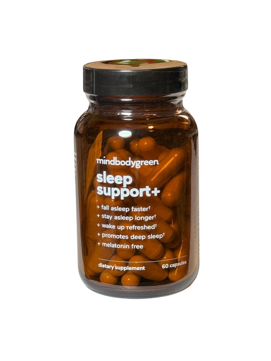 mindbodygreen Sleep Support+ Magnesium Bisglycinate + Jujube 60 Capsules SEALED - Flip It Now