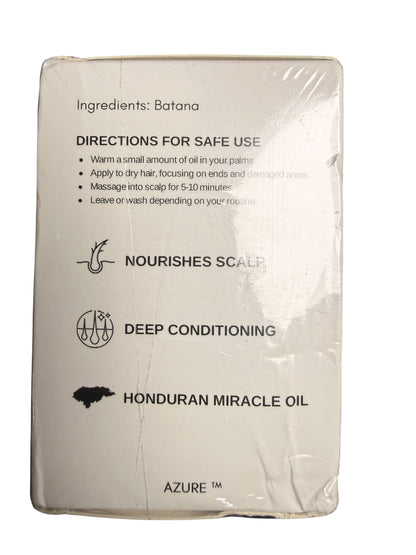 Azure 100% Pure BATANA OIL Honduran Miracle Oil 4 oz. Thicker Hair Sealed (3pk) 10/28