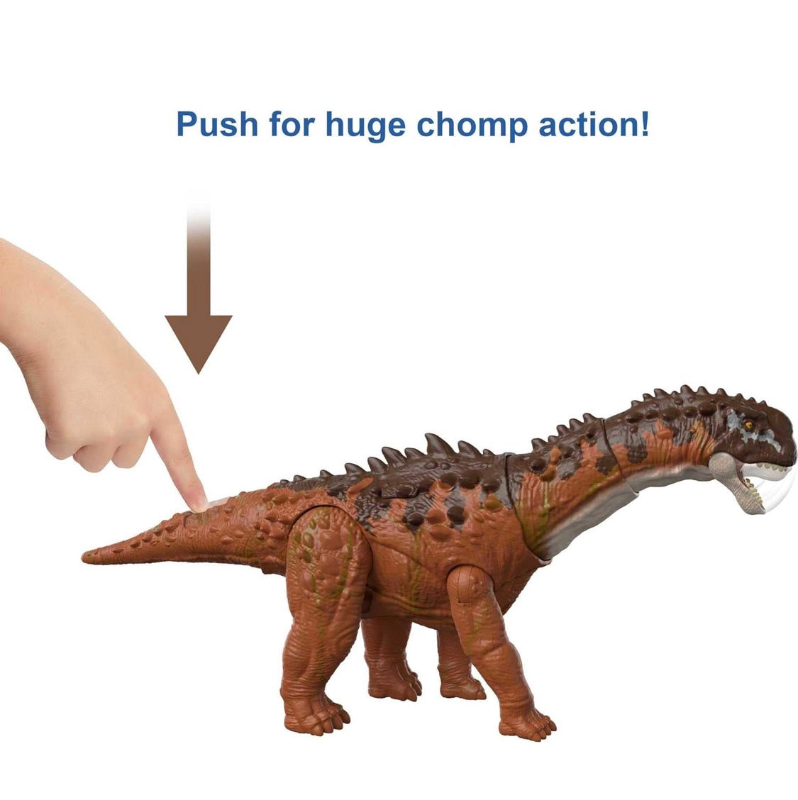 Mattel Jurassic World Dominion Massive Action Dinosaur Figure, Ampelosaurus Dino Toy with Attack Motion, Plus Downloadable App & AR - Flip It Now