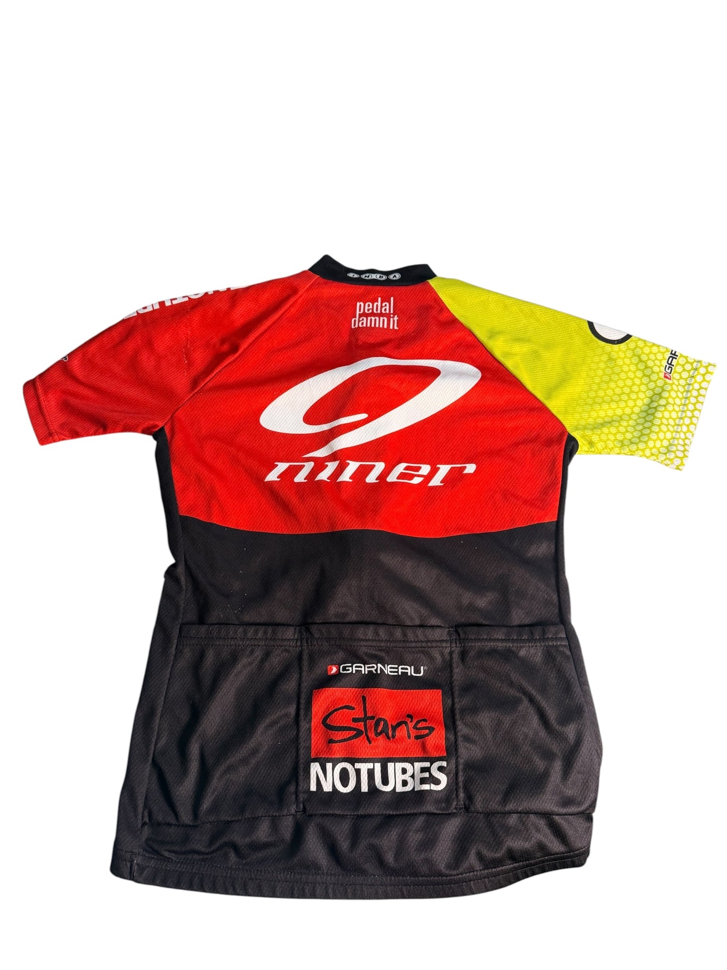 Louis Garneau Niner Stan's NoTubes Team Cycling Jersey and Padded Bib Shorts Set - Flip It Now