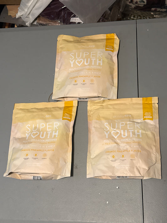 skinnyfit Super Youth Multi-Collagen Peptides Orange pineapple  Exp 07/2027 - Flip It Now