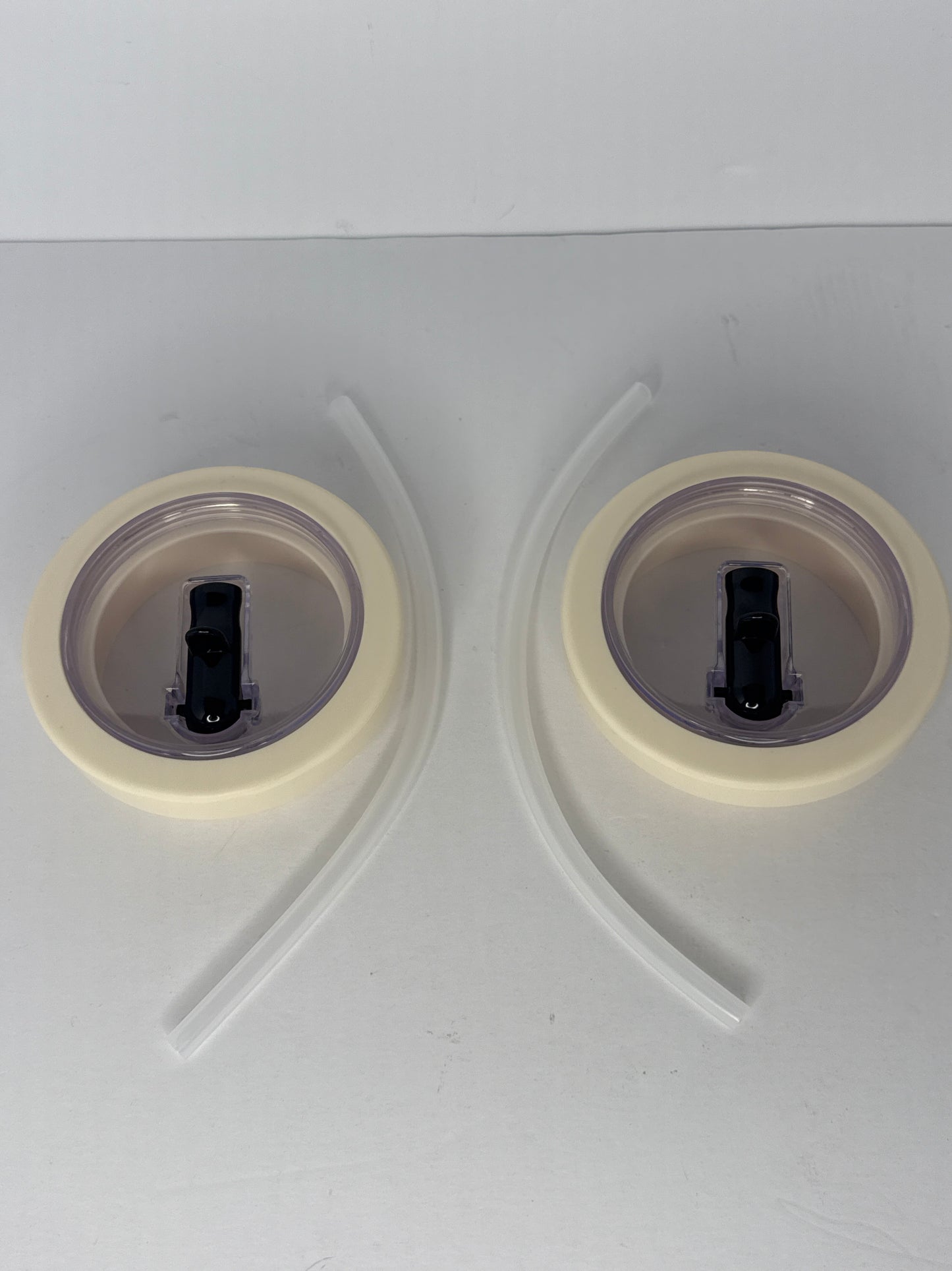 (X2) 40oz Replacement Leak Proof Tumbler Flip Straw Lid for Stanley Cup,Reusable Leak Proof Tumbler Cover,No Spill Straw Lid Accessories for Travel,White - Flip It Now