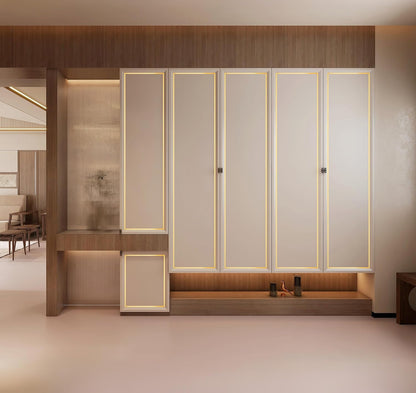 Brushed Metal Trim,Peel and Stick Wall Trim Molding,Stainless Steel Self Adhesive Wall Trim for Mirror Frame, Fireplace and Microwave Gap Filler (Gold,16.4ft x 1.6in)