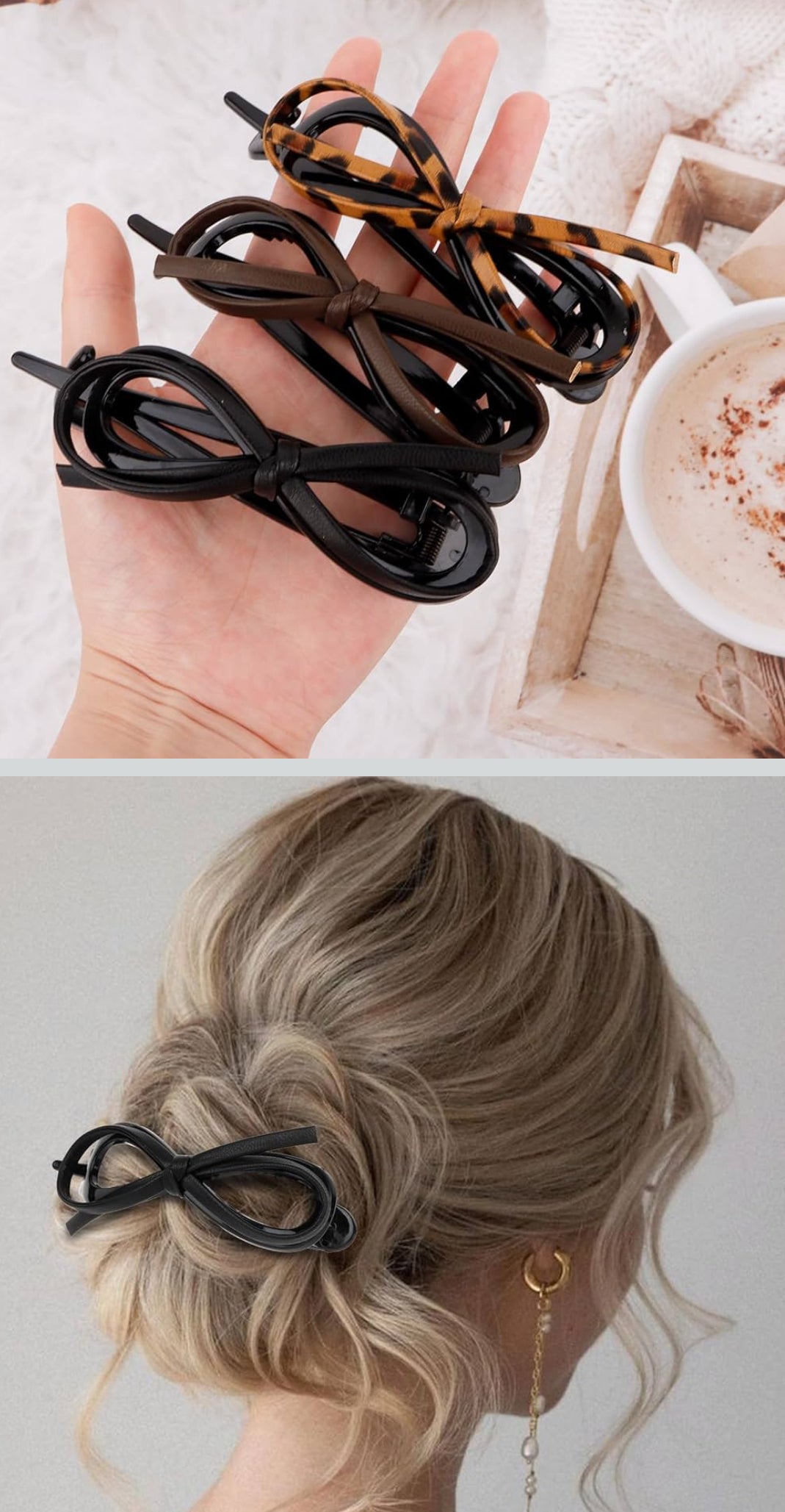 9Pcs Large Rhinestone Hair Clips, Crystal Jaw Clips Hairpin for Thick Hair, Fashion Hair Clamp Catch Barrette Hair Accessories for Women Girls+ 6PCS Bow Hair Clips Leopard Twist Bow Leather Flat Clip, Non-slip Flat Hair Clips for Women, Flat Claw Clip fo - Flip It Now