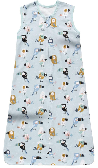 Little Tots Baby Sleep Sack, Comfy Zipper Baby Wearable Blanket, 2-Way Zipper 100% Cotton Toddler Sleeping Sack TOG 0.5 - Flip It Now