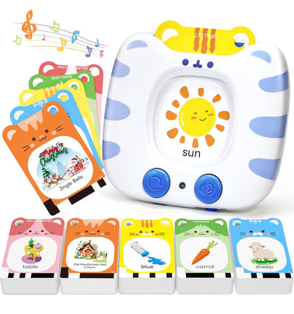JoyCat Talking Flash Cards for Toddlers 1-5, 314 Words with Durable Thick Cards & Clear Audio, Easy to Slide in and Out, Speech Therapy Toys, Birthday Gifts for Boys Girls