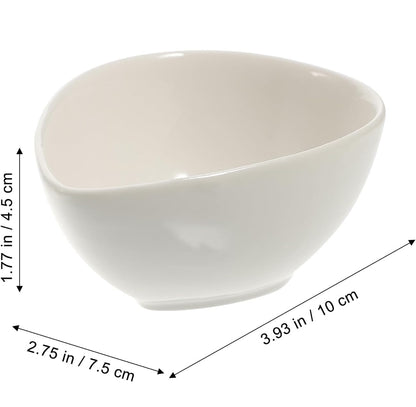 Hemoton 5Pcs Condiment Serving Bowls Teardrop Shaped Sauce Serving Dish Set for Dipping Sauces Soy Sauce Mustard Sweet and Sour Compact Kitchen Tableware for Home and Restaurant
