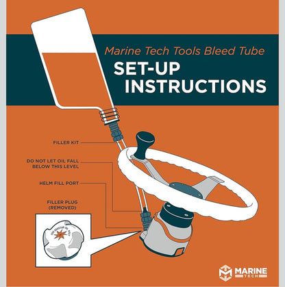 Marine Tech Tools Bleed Tube, Seastar Hydraulic Steering Bleed Kit, Fits Seastar Hydraulic Cylinders, Seastar Hydraulic Steering Bleed Kit, Seastar Bleeding System - Flip It Now