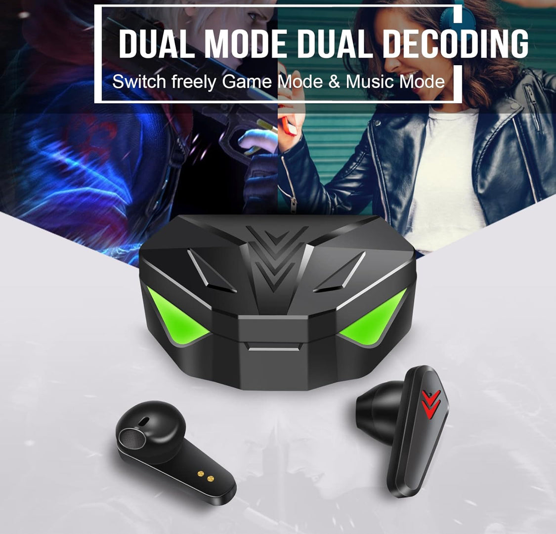 (3)Wireless Bluetooth Earbuds, Game Earbuds IPX7 TWS Noise Canceling V5.0 HiFi- in Ear Headphones Waterproof Low Latency LR03 - Flip It Now