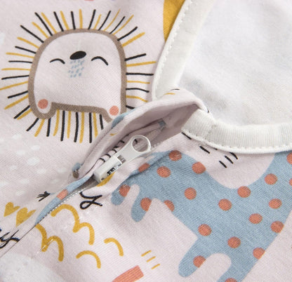 Little Tots Baby Sleep Sack, Comfy Zipper Baby Wearable Blanket, 2-Way Zipper 100% Cotton Toddler Sleeping Sack TOG 0.5 - Flip It Now