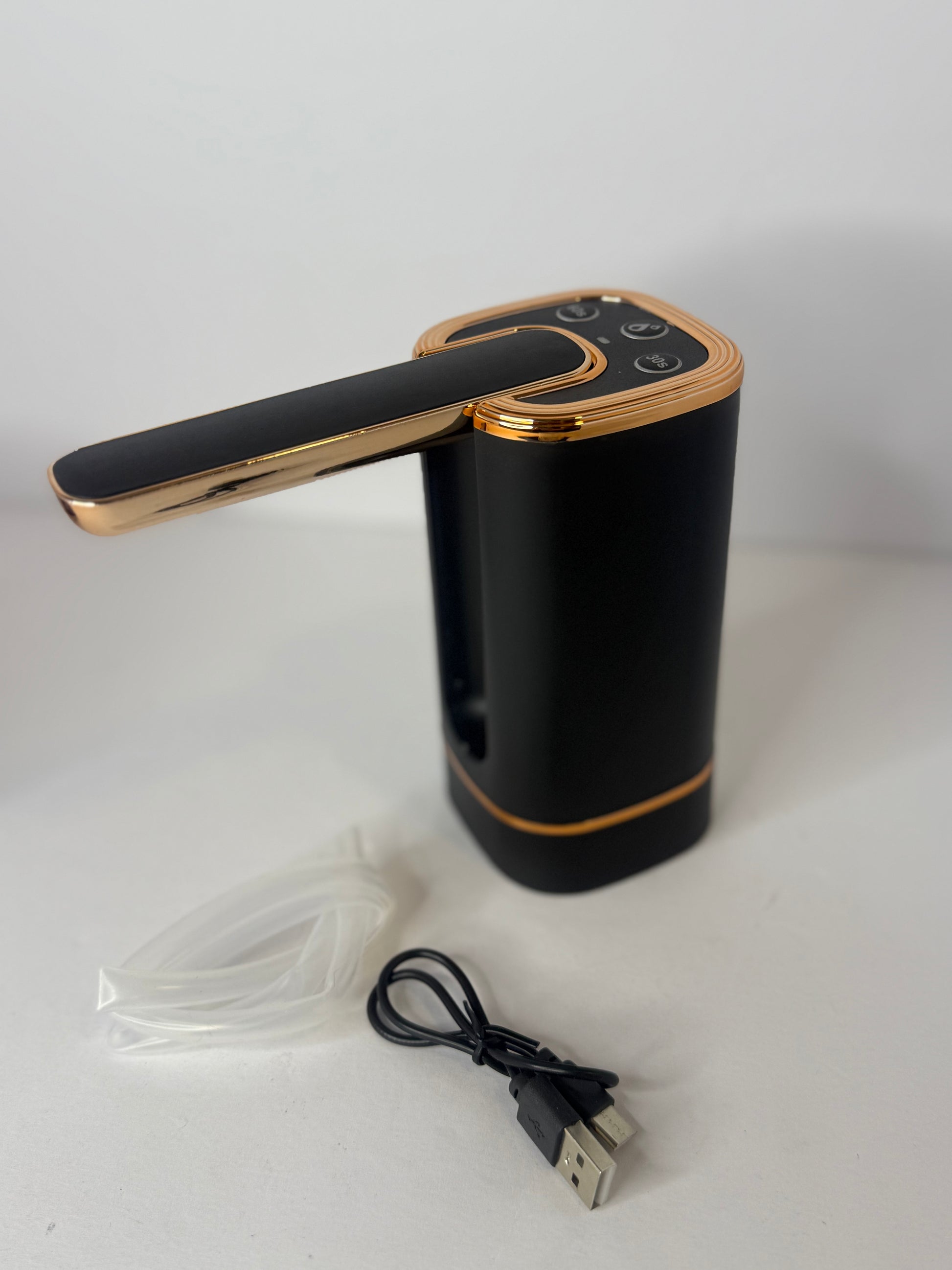 Portable Water Dispenser Pump for 5 Gallon Jug, USB-C Rechargeable with 1200mAh Battery, Electric Water Pump for Camping, Office, Home Use - Rose Gold - Flip It Now