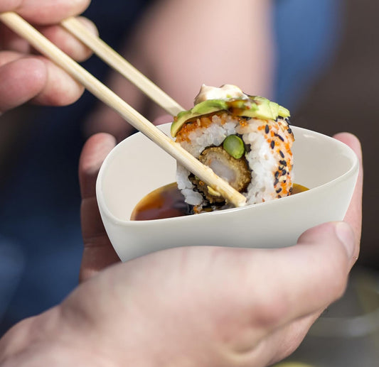 Hemoton 5Pcs Condiment Serving Bowls Teardrop Shaped Sauce Serving Dish Set for Dipping Sauces Soy Sauce Mustard Sweet and Sour Compact Kitchen Tableware for Home and Restaurant