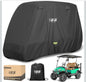 10L0L Heavy Duty 650D Golf Cart Cover for 2/4/6 Passengers EZGO, Club Car and Yamaha, All Weather Outdoor Protection Weatherproof