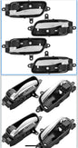 PHILTOP Interior ABS Door Handle Front Rear Driver Passenger 4Pcs for 2013-2018 Nisan Altima/Pathfinder/Murano/Maxima/Titan/Armada/Titan XD; Replaces#80671-3TA0D 80670-3TA0D