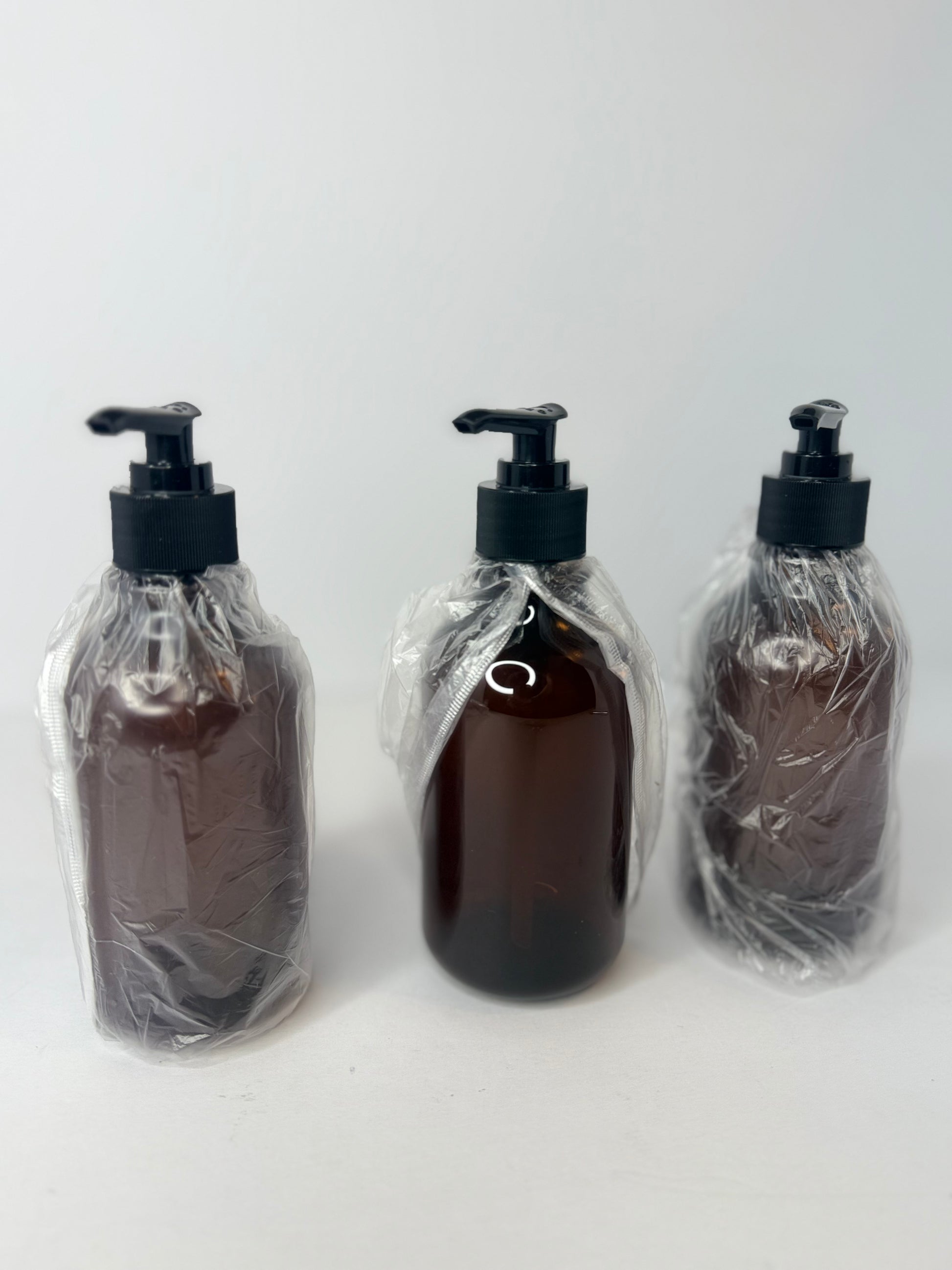 Segbeauty (Amber) Shampoo Dispenser, 3pcs 16.9oz Refillable Pump Bottle with Labels, 500ml Empty Plastic Press Bathroom Shower Containers Lotion Dispenser for Conditioner Body Soap Hand Soap - Flip It Now