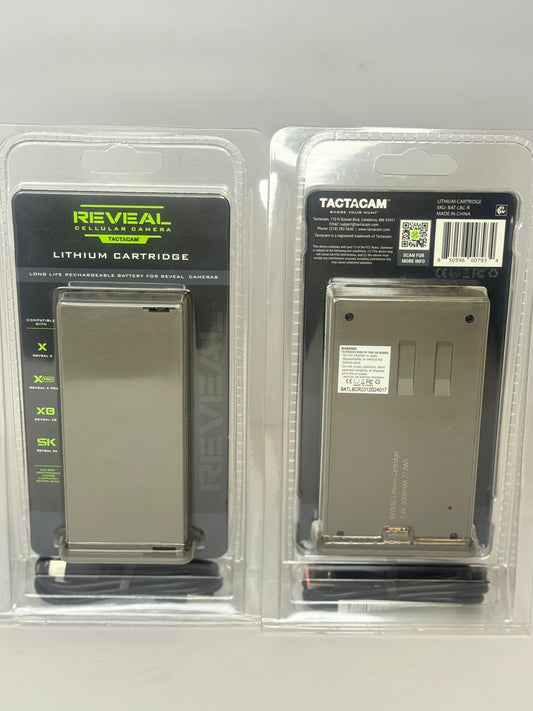 New Reveal Lipo Lithium Battery 2 Packs Rechargeable Hunting Camera Battery for Tactacam Reveal Cellular Trail Compatible with Trail & Game Camera X Ultra 3.0,X Pro,X Gen 3.0,X Gen 2.0,X,Pro 3.0,XB,SK