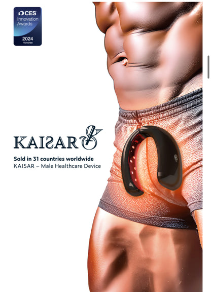 KAISAR Portable Wireless Infrared & Red Light Therapy Device for Male Urinary Care