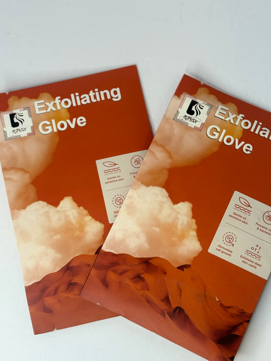 (2) 2pks Exfoliating Glove Body Scrubber, Exfoliating Body Scrubber Exfoliating Mitt for Normal to Dry Skin, Body Exfoliator for Self-Tan Removal and Applicationin, Made of Viscose Fiber （4 Black） - Flip It Now