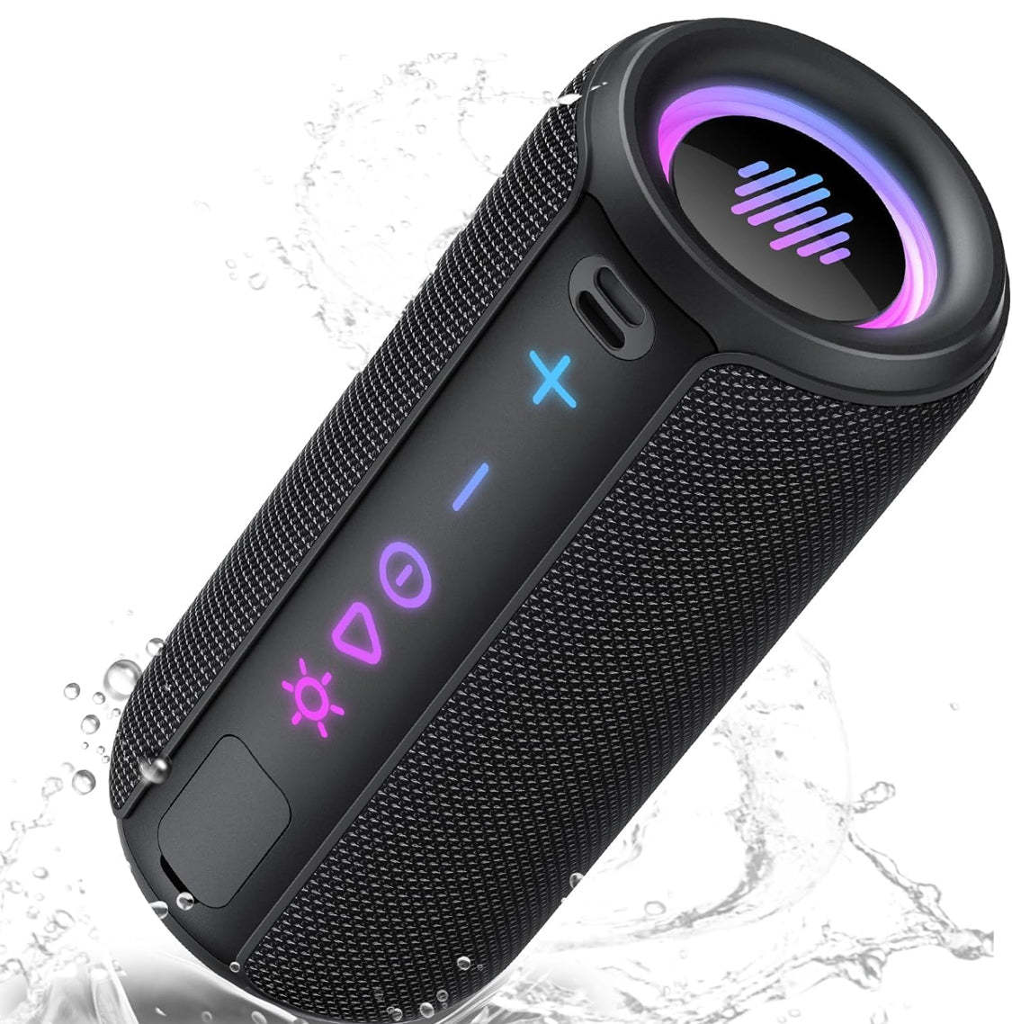 A7 Arcane Portable Speaker Bluetooth 5.4, 25W Super Loud Wireless Speaker: Boost Bass 3.0, 30H Playtime, 8 RGB Modes, IPX7 Waterproof, TWS Pairing, for Outdoor/Home/Party, Gift Ideas