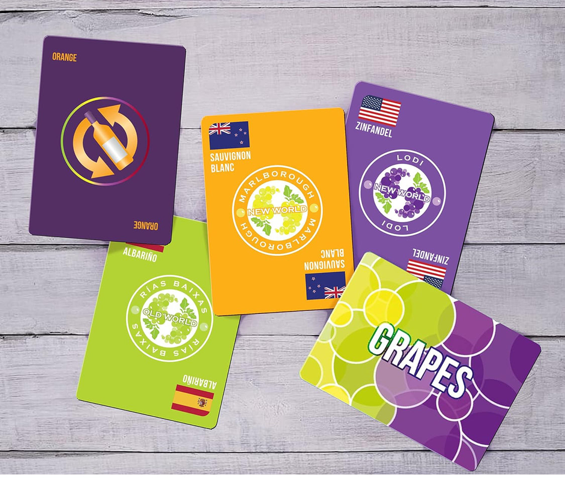 GRAPES Wine Card Game - Flip It Now