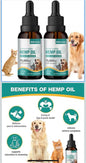 2 Pack Hemp Oil for Dogs & Cats- Helps Pets with Аnxiety, Pаin, Strеss, Аrthritis, Sеizures Rеlief - Organic Pet Hemp Oil Drops Treats - Skin Нiр Jоint Hеalth - Flip It Now