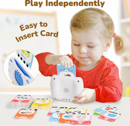 JoyCat Talking Flash Cards for Toddlers 1-5, 314 Words with Durable Thick Cards & Clear Audio, Easy to Slide in and Out, Speech Therapy Toys, Birthday Gifts for Boys Girls
