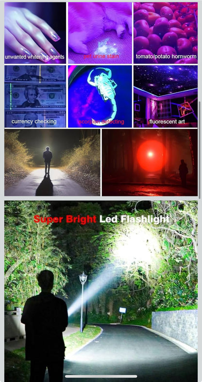 LED Flashlights High Lumens - Mini Flashlights for Camping, Hiking, Walking - Powerful Emergency Flashlights with 4 Modes for Outdoor Use Bright Flashlight Handheld - Flip It Now