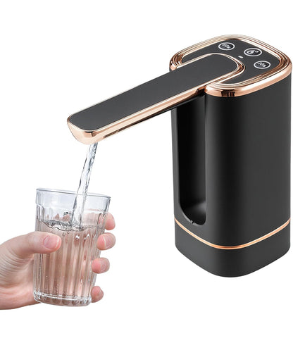 Portable Water Dispenser Pump for 5 Gallon Jug, USB-C Rechargeable with 1200mAh Battery, Electric Water Pump for Camping, Office, Home Use - Rose Gold - Flip It Now