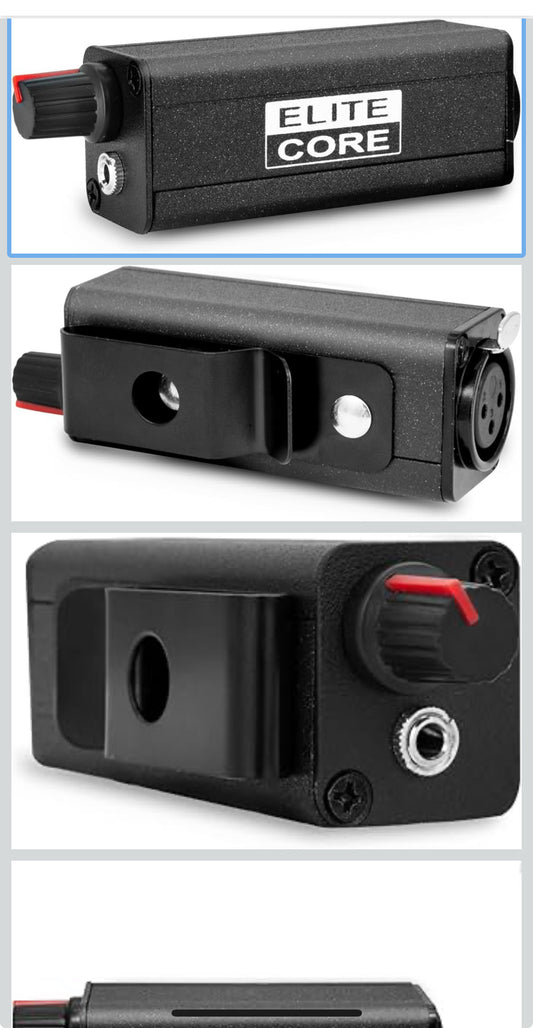 Elite Core EC-WBP-VC Wired Body Pack WITH Passive Volume Control - Flip It Now