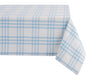 DII Home Sweet Farmhouse Plaid Tabletop Collection, Tablecloth, 52x52, Light Blue