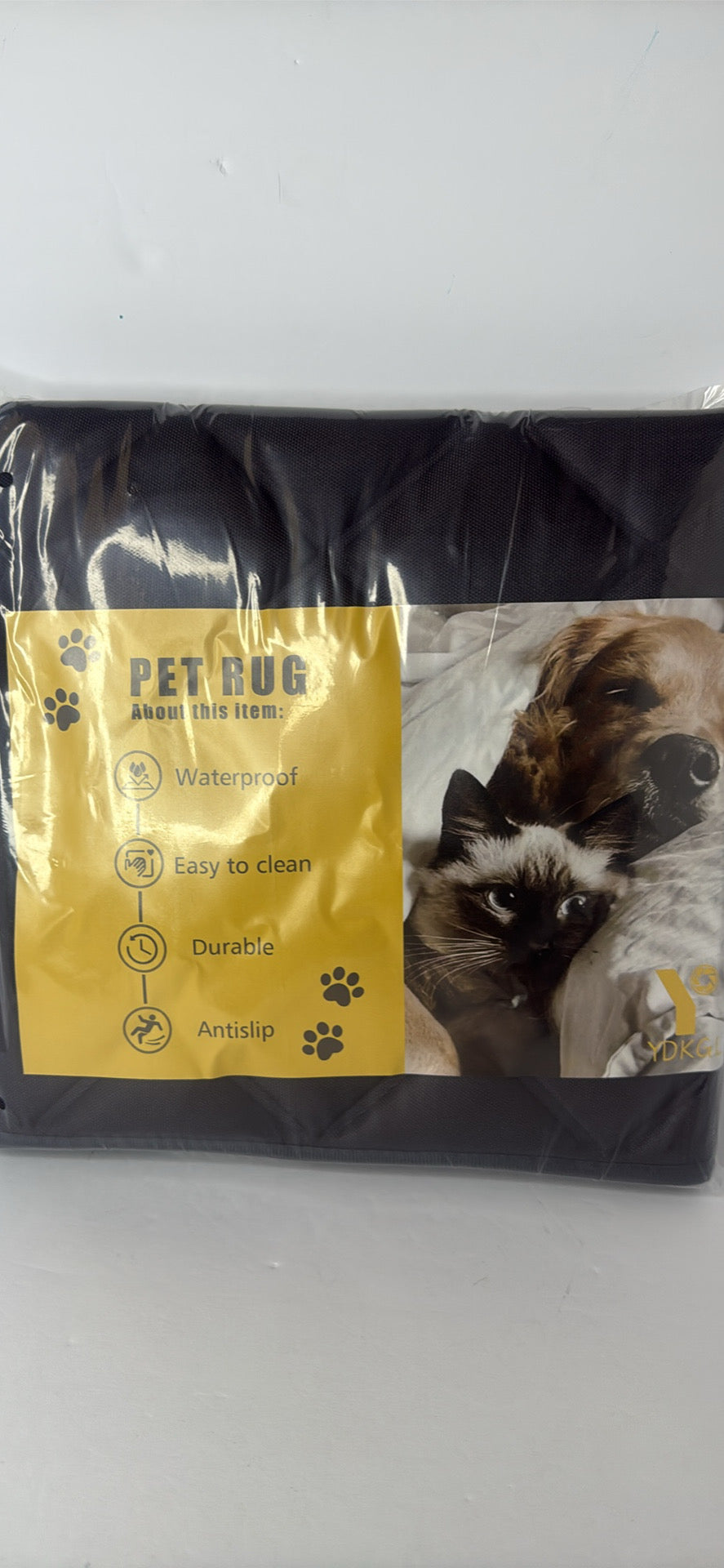 Dog Bed Mat, Soft Foam Kennel Pad Washable Pet Dog Crate Pad with Anti-Slip Bottom for Small/Medium Dogs, Grey 23x34” - Flip It Now